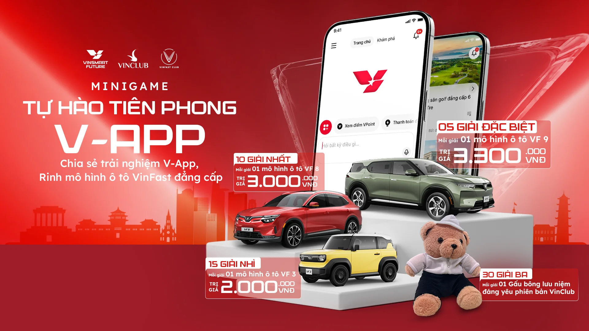 Chia sẻ trải nghiệm V-App, rinh mô hình ô tô VinFast đẳng cấp