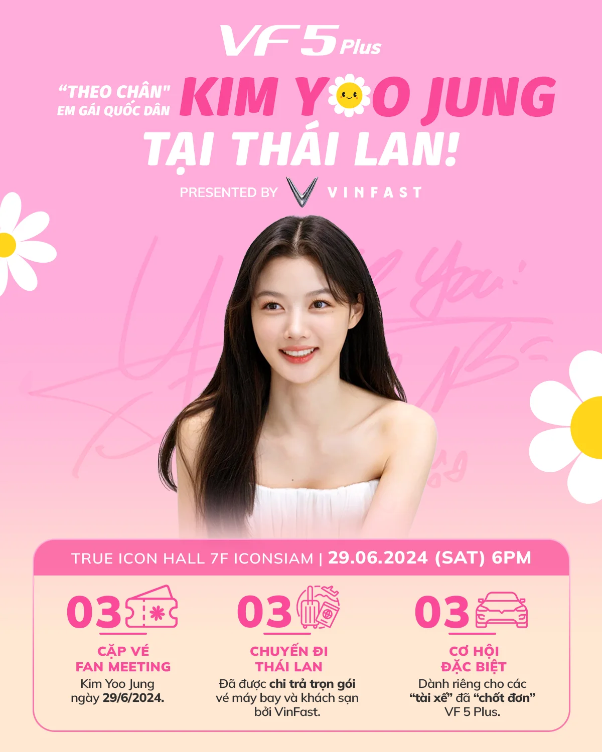 Cơ hội dành riêng cho chủ sở hữu VF 5 – Bay thẳng tới Thái “diện kiến” em gái quốc dân Kim Yoo Jung