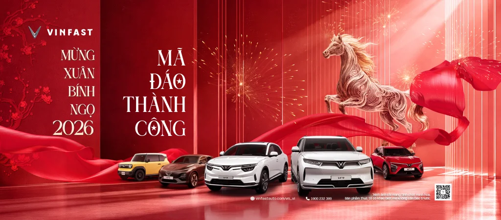 Diễn đàn VinFast Chăm sóc & Chia sẻ kính chúc năm mới Bính Ngọ 2026