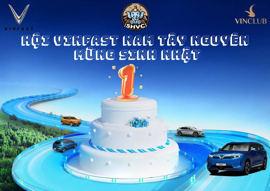 Hội VinFast Nam Tây Nguyên kỷ niệm 1 năm thành lập