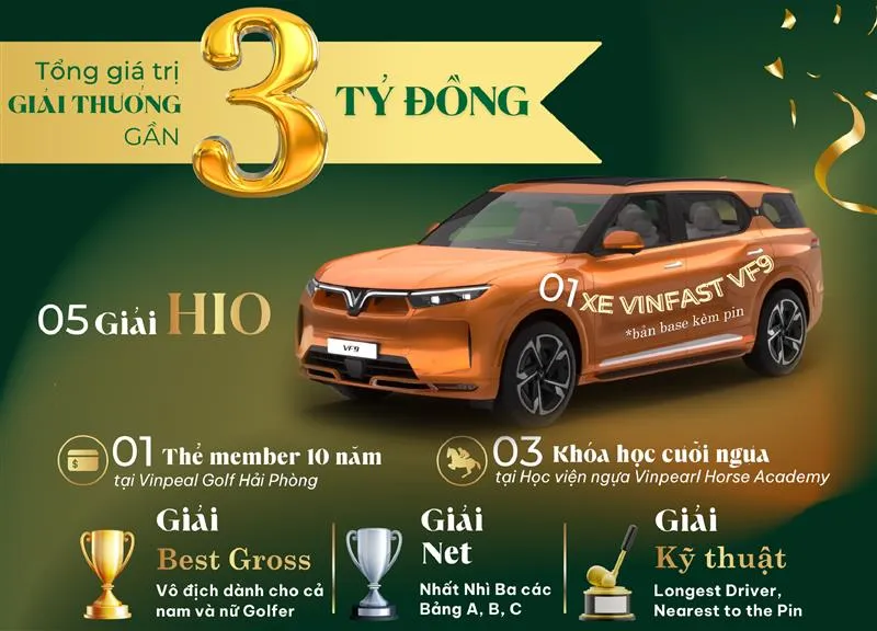 Mời thành viên Diamond/Platinum tham gia giải Vinhomes Golf Royal Island Tournament 2025