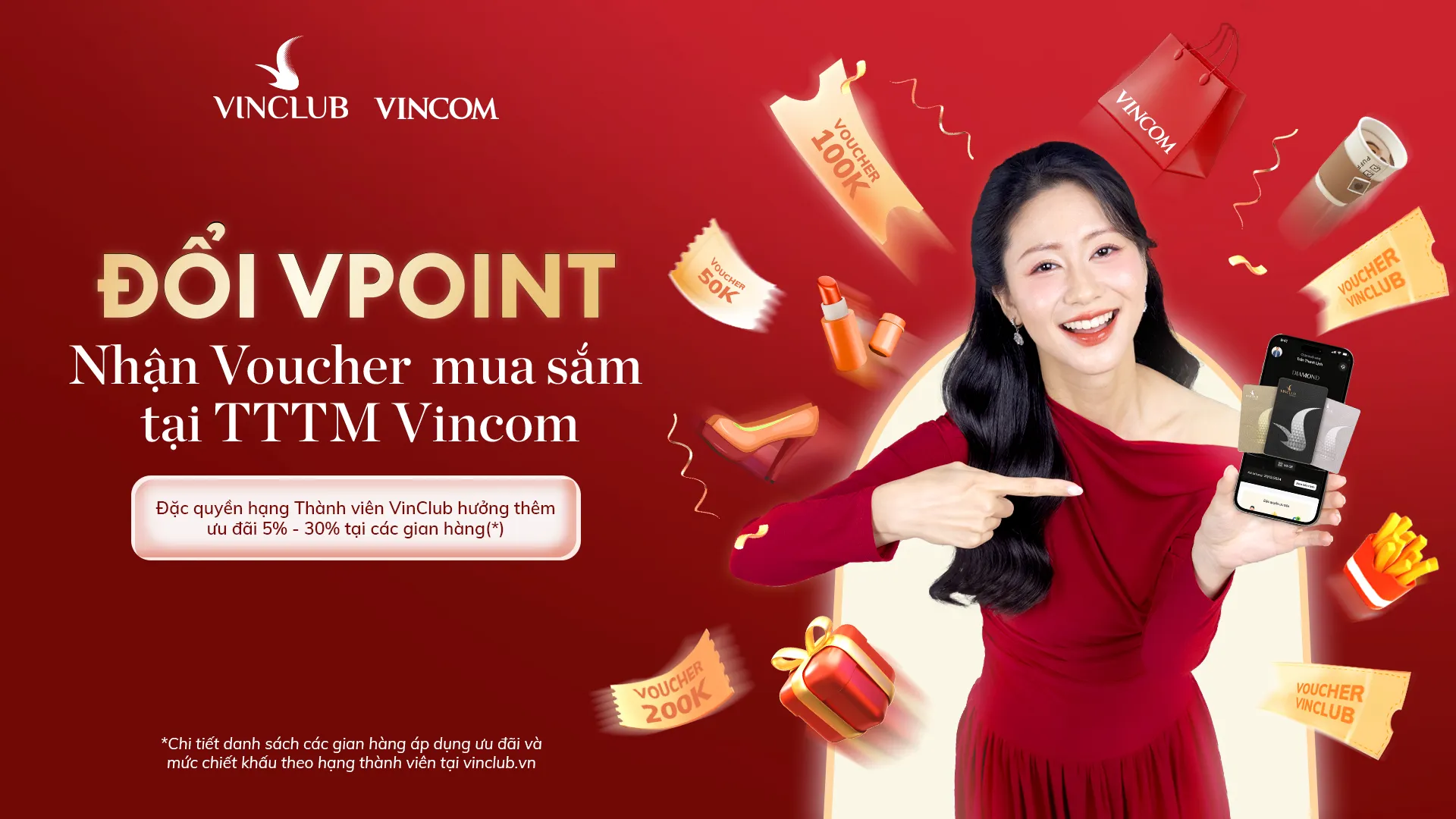 Từ hôm nay, thành viên VinClub tận hưởng ưu đãi kép tại hơn 30 chuỗi thương hiệu lớn